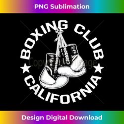 boxing club california gloves graphic for a boxing lover - minimalist sublimation digital file - elevate your style with intricate details