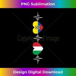 Italian and Ecuadorian hearts Italy Ecuadorian - Minimalist Sublimation Digital File - Reimagine Your Sublimation Pieces