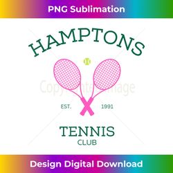 Hamptons New York Preppy Tennis Club - Timeless PNG Sublimation Download - Elevate Your Style with Intricate Details
