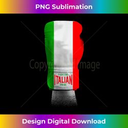 vintage italian flag boxing gloves designer - urban sublimation png design - lively and captivating visuals