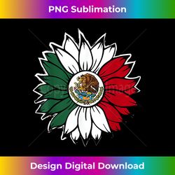 Mexican Independence Day Sunflower Mexico Girls - Artisanal Sublimation PNG File - Elevate Your Style with Intricate Details