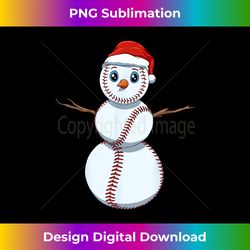 baseball snowman baseball balls christmas - vibrant sublimation digital download - customize with flair