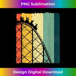 Vintage Roller Coaster Design Theme Park Lover - Vibrant Sublimation Digital Download - Spark Your Artistic Genius