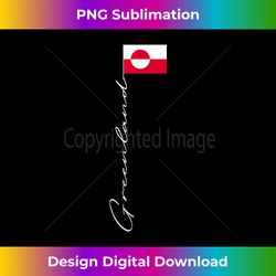 Greenland Signature Flag Pole Patriotic Greenland Flag - Deluxe PNG Sublimation Download - Animate Your Creative Concepts