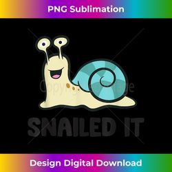 Snailed It Funny Snail - Bohemian Sublimation Digital Download - Elevate Your Style with Intricate Details