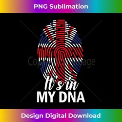 IT'S IN MY DNA British Flag England UK Britain Union Jack - Futuristic PNG Sublimation File - Access the Spectrum of Sublimation Artistry