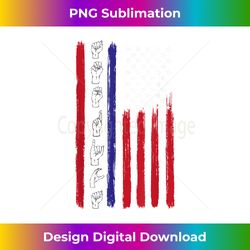 American Flag ASL American Sign Language America USA Men - Contemporary PNG Sublimation Design - Ideal for Imaginative Endeavors