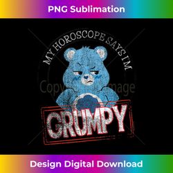 care bears birthday my horoscope says i'm grumpy badge - deluxe png sublimation download - channel your creative rebel