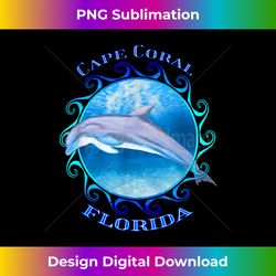 Cape Coral Florida Vacation Souvenir Dolphin - Luxe Sublimation PNG Download - Channel Your Creative Rebel