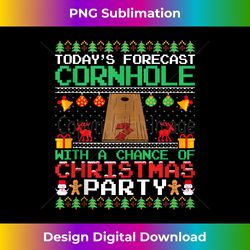 Cornhole Christmas Party Cornhole Player Ugly Christmas - Deluxe PNG Sublimation Download - Infuse Everyday with a Celebratory Spirit