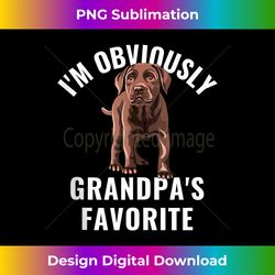 Chocolate Lab Grandpa Favorite Labrador Retriever - Luxe Sublimation PNG Download - Challenge Creative Boundaries