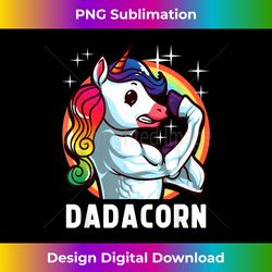 Dadacorn Funny Unicorn Dad Gym Muscle Workout Father's Day - Vibrant Sublimation Digital Download - Infuse Everyday with a Celebratory Spirit