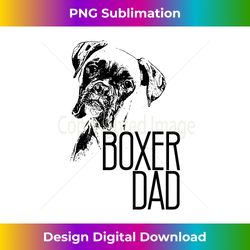 boxer dad dog face shirt - dog lovers boxer dad gift shirt - contemporary png sublimation design - rapidly innovate your artistic vision