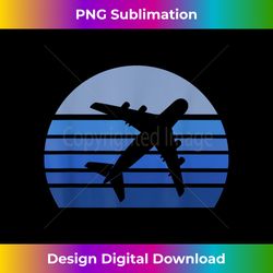 Retro Airplane Silhouette Pilot Aviation Flight Attendance - Chic Sublimation Digital Download - Chic, Bold, and Uncompromising