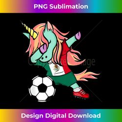 Dabbing Unicorn Mexico Soccer Fans Jersey Mexican Football - Artisanal Sublimation PNG File - Challenge Creative Boundaries