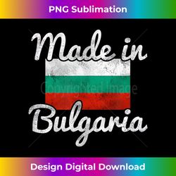 Bulgaria Flag Vintage Made in Bulgaria - Crafted Sublimation Digital Download - Tailor-Made for Sublimation Craftsmanship