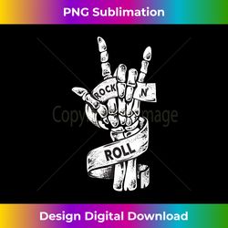 Rock & Roll Skeleton Guitar Music Lover Rockstar - Futuristic PNG Sublimation File - Challenge Creative Boundaries