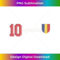 Romania or Romanian in Football Soccer Design - Sublimation-Optimized PNG File - Channel Your Creative Rebel