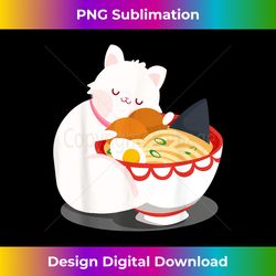 Kawaii Japanese Anime Ramen Noodle Cat - Bohemian Sublimation Digital Download - Pioneer New Aesthetic Frontiers