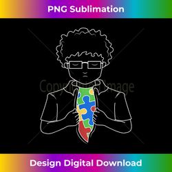 Superhero Kid Autistic Puzzle Cool Autism Awareness - Deluxe PNG Sublimation Download - Infuse Everyday with a Celebratory Spirit