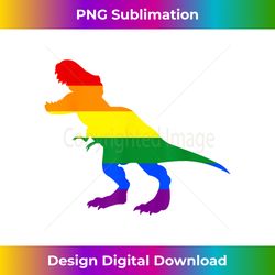 Dino Pride Rainbow Flag LBGT Pride Month - Sublimation-Optimized PNG File - Animate Your Creative Concepts