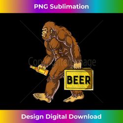 Bigfoot Beer Bottle Funny Sasquatch Drinking Party - Urban Sublimation PNG Design - Lively and Captivating Visuals