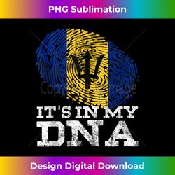 It's In My DNA Barbados Cool Barbadian s Afro Bajan Flag - Vibrant Sublimation Digital Download - Crafted for Sublimation Excellence