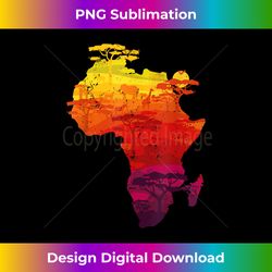 african landscape sunset serengeti national park tanzania - sophisticated png sublimation file - channel your creative rebel