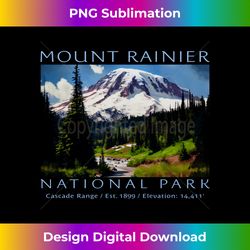 Mt. Rainier National Park Mountain Art Souvenir - Sublimation-Optimized PNG File - Spark Your Artistic Genius
