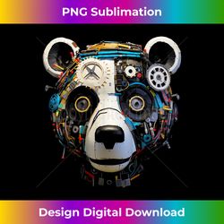 Panda Fantasy Artwork  Robot Animal Motif Panda - Sleek Sublimation PNG Download - Pioneer New Aesthetic Frontiers