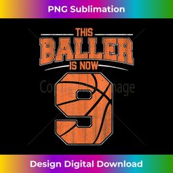 Happy Birthday 9th 9 Year Old Basketball Boys Nineth - Sophisticated PNG Sublimation File - Access the Spectrum of Sublimation Artistry