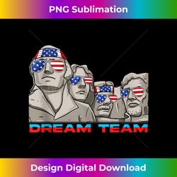 Mount Rushmore 4th Of July Funny Patriotic Presidents Team - Minimalist Sublimation Digital File - Craft with Boldness and Assurance