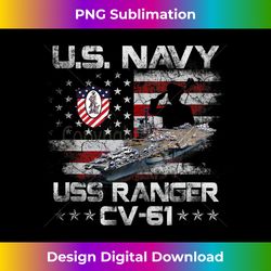 USS Ranger CV-61 Veteran Patriotic Veterans Day - Futuristic PNG Sublimation File - Rapidly Innovate Your Artistic Vision