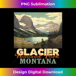 Glacier National Park - Artisanal Sublimation PNG File - Lively and Captivating Visuals