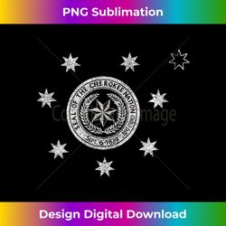 CHEROKEE NATION FLAG SEAL NATIVE AMERICAN PRIDE HONOR - Urban Sublimation PNG Design - Infuse Everyday with a Celebratory Spirit