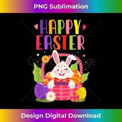 Happy Easter for Boys Easter Bunny - Minimalist Sublimation Digital File - Challenge Creative Boundaries