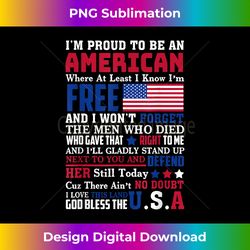 USA Flag Merican American Proud To Be Patriotic Featuring - Edgy Sublimation Digital File - Customize with Flair