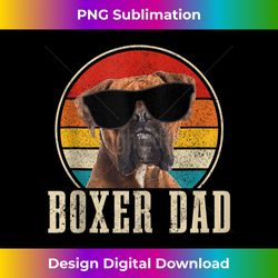mens boxer dad vintage funny boxer dog owner - artisanal sublimation png file - enhance your art with a dash of spice