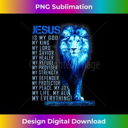Jesus Faith Christian God Lord Bible Verse Lion Savior Retro - Innovative PNG Sublimation Design - Chic, Bold, and Uncompromising