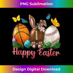 happy easter retro basketball baseball bunny eggs easter day - deluxe png sublimation download - immerse in creativity with every design