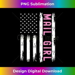 USA Flag Patriotic Postal Worker Mail Girl mp World Post Day - Bohemian Sublimation Digital Download - Infuse Everyday with a Celebratory Spirit