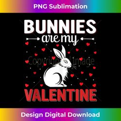 Red Heart Cupid Love Graphic Bunnies Are My Valentine Day - Classic Sublimation PNG File - Enhance Your Art with a Dash of Spice