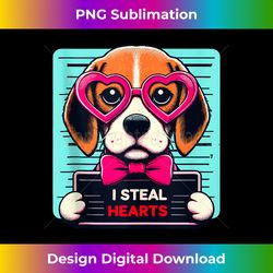 Beagle Breeder Dog I Steal Hearts Valentines Day Dogs Lover - Innovative PNG Sublimation Design - Elevate Your Style with Intricate Details