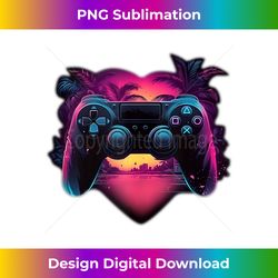 Video Games Boys ns Gamer Heart Valentines Day - Sophisticated PNG Sublimation File - Challenge Creative Boundaries