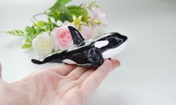 tangent sculpture whale toy whale decor orca decor handemade whale