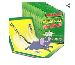 12 Pack Large Mouse Glue Traps with Enhanced Stickiness Extra Large (8.3" X 12")
