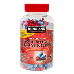 Kirkland Signature Rapid Release Acetaminophen 500 mg, 400 Gelcaps