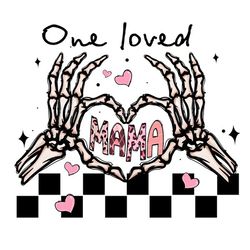 One Loved Mama Skeleton Png, Skeleton Valentine Png, Skeleton Love Png, Valentine Design, Valentine Day Digital Download
