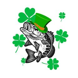 Fish Happy Patrick's Svg, St Patrick's Day Svg, Shamrock Svg, St Patricks svg, Lucky Svg File Cut Digital Download