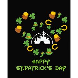 Mickey Disney Patrick's Svg, St Patrick's Day Svg, Shamrock Svg, St Patricks svg, Lucky Svg File Cut Digital Download